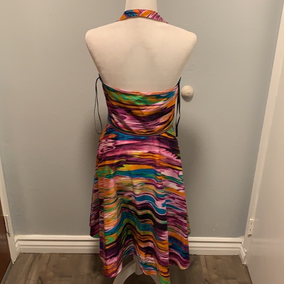 Calvin Klein Colorful Halter Dress - Picture 3 of 4